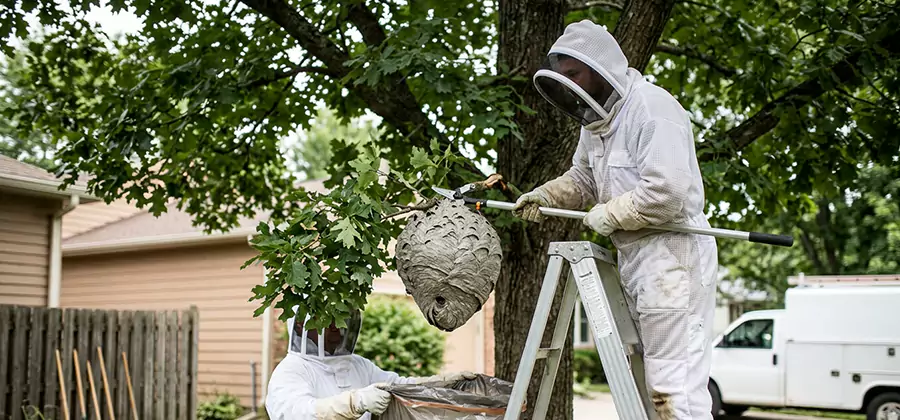 Wasp Nest in Tree Removal Canton